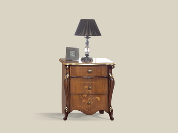5431 - Rectangular wooden bedside table with drawers by Tarocco Vaccari Group - view 2